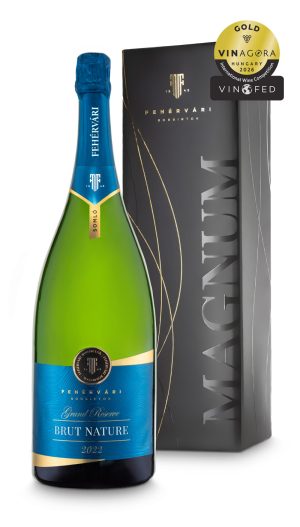 Fehérvári Birtok Brut Nature Magnum Vinagora Díszdobozban